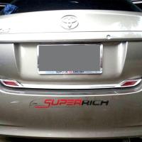 ราคา กันรอยประตูหลัง กันรอยท้าย คิ้วท้าย โครเมี่ยม มีทับทิม Tail Gate Vios 2013 (18095966829)