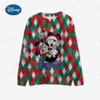 ราคา สเวตเชิ้ตน่ารักๆลายมิกกี้มินนี่3D ดิสนีย์มิกกี้เมาส์ Y2K เสื้อกันหนาวสไตล์เกาหลีสำหรับผู้หญิงแขนยาวคอกลมเทศกาลคริสต์มาส (20000441882)