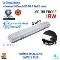 ราคา โคมไฟกันน้ำกันฝุ่นพร้อมหลอดไฟ LED โคมกันฝุ่น T8 9 วัตต์ 2 หลอด โคมไฟติดผนัง LED โคมไฟติดภายนอก โคมไฟสำเร็จพร้อมหลอดนีออน LED แสงสีขาว (2978068678)