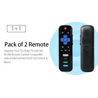 ราคา รีโมทคอนโทรล1คู่สำหรับ TCL สำหรับ roku TV RC280พร้อมคีย์ Netflix สลิง Hulu Vudu 32S4610R 55UP120 32FS4610 32FS3700 50FS3750 (21171330014)