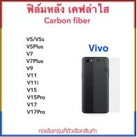 ราคา Kevlar ฟิล์มหลัง เคฟล่า สำหรับ VIVO V5 V5s V5Plus V7 V7Plus V9 V11 V11i V15 V15Pro V17 V17Pro ฟิล์มติดด้านหลัง ลายเคฟล่า กันน้ำกันเหงื่อ กันรอยขีดข่ว (670210941)