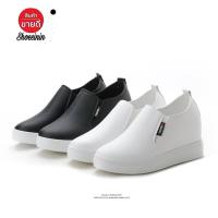 ราคา พร้อมส่ง รองเท้าผ้าใบ เสริมส้นสีขาว พร้อมส่งบางไซส์ สอบถามได้คะสไตล์เกาหลี ส้นสูง3cm เสริมส้นสูภายใน3cmรวมสูง6cm (18014248095)