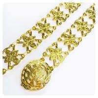 ราคา Vintage Jewelry เข็มขัดสีเงินสีดำ สำหรับชุดไทย เข็มขัด นางสาว เข็มขัด (21171063070)