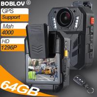 ราคา BOBLOV WA7 D Body Mini Action Sport Waterproof Camera with GPS Wireless Controller HD 1296P 64GB Night Version 4000MAH 170 แบบพกพากล้องตำรวจดิจิตอลสวมใส่ได้กล้องวิดีโอเครื่องบันทึกเสียงสำหรับ Bodycam 
