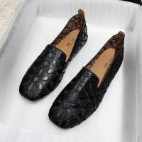 ราคา Coach shoes female 2023 new summer shoes embroidered shoes female hollow out flat doug shoes female shallow mouth mother dd230523 (19171113225)