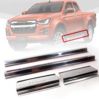 ราคา ชายบันได กันรอยข้างประตู สคัพเพลท สแตนเลส รุ่น อีซูซุ ดีแม็กซ์ ISUZU D MAX DMAX ปี 2020 2021 สีโครเมี่ยม 4 ชิ้น (4573894397)