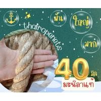 ราคา เชือกป่านแท้ 100 ขนาดใหญ่ ผลิตจากเส้นใยธรรมชาติ เชือกลากเรือ เชือกผูกเรือ เชือกDIY แบบแบ่งขาย สินค้าพร้อมจัดส่ง (17193373912)