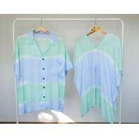 ราคา เสื้อฮาวาย มัดย้อมสีพาสเทล เนื้อผ้า grade A (6699784318)
