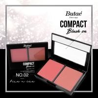 ราคา Butae Compact Brush On บูเต้ บรัชออนเนื้อละเอียด ให้สีสวยเด่นชัด ติดทนนาน มี 2 เฉดสี น้ำหนัก 10 กรัม (20983473915)