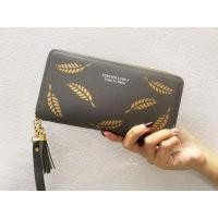 ราคา Pros กระเป๋าสตางค์ใบยาว กระเป๋าแฟชั่น หนัง PU ซิปรอบ มีพู่ห้อย พร้อมส่ง (18111953736)