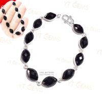 ราคา สร้อยข้อมือนิล สร้อยข้อมือเงินแท้ ชุบทองคำขาว พลอยนิลแท้ YTG 11685 (15462475984)