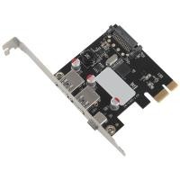 ราคา Usb 3 1 Type C Pcie Expansion Card Pci E To 1 Type C And 2 Type A 3 0 Usb Adapter Pci Express Controller Hub For Desktop Pc (19478040607)