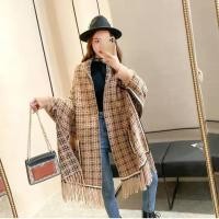 ราคา เสื้อโค้ทสไตล์ชาแนลขนาดเล็กสำหรับผู้หญิงฤดูใบไม้ผลิและฤดูใบไม้ร่วงชุดกี่เพ้าผ้ามิงค์เลียนแบบผ้าคลุมไหล่เสื้อคาร์ดิแกนถักเสื้อคลุมเสื้อคลุม (20813835671)