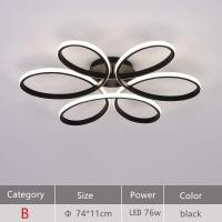 ราคา โคมไฟเพดาน Led ขนาดใหญ่ ลายดอกไม้ สไตล์นอร์ดิกโมเดิร์น สําหรับตกแต่งเพดาน ห้องนอน ห้องนั่งเล่น (19090835735)