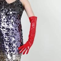 ราคา ถุงมือหนังแก้วสีแดงสดยาวพิเศษ60ซม คอสเพลย์หนังเหนือข้อศอก Im62407860 WPU05ผู้หญิงสีแดงสดใส (19891975641)