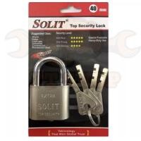 ราคา กุญแจ กุญแจบ้าน กุญแจเหลี่ยม กุญแจ SOLIT กุญแจลูกปืนขนาด 40มม 50มม คอสั้น คอยาว สีเงิน ลูกกุญแจ 4 ดอก (14055693841)