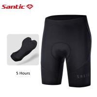 ราคา Santic กางเกงขาสั้นขี่จักรยานผู้ชายกางเกงขาสั้นจักรยานสีดำ 4D เบาะ 6 ชั่วโมงขี่จักรยานขี่จักรยานกลางแจ้งถุงน่องถนนจักรยานกางเกงขาสั้น WM3C05160H (18280421487)