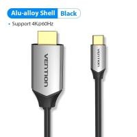 ราคา Vention USB C HDMI 4K Type C to HDMI 60HZ Cable Thunderbolt 3 Adapter for Huawei P40 Mate 30 Pro MacBook Air ipad usb c Cable Adapters (19931779918)
