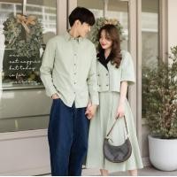 ราคา ชุดคู่ ชุดออกงาน ชุดไปงาน เสื้อคู่ ชุดคู่รัก ชุดถ่ายprewedding ชุดคู่สวยๆ vsmcouple ชุดคู่สีเขียว เขียวมิ้นท์ ชุดคู่ออกงาน ชุดคู่ไปงาน prewedding VSM 3063 (17580182117)