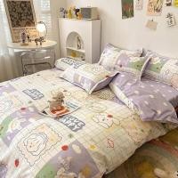 ราคา ชุดผ้าปูที่นอน ผ้านวมครบเซต ชุดเครื่องนอน ผ้านวม ผ้าปูที่นอนครบเซต 3 5 5 6ฟุต (20710381952)