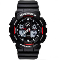ราคา นาฬิกาข้อมือผู้ชายสายเรซิ่นCasioGShock สีดำ รุ่น GA 100 1A4DR แยกกล่อง (14565625225)