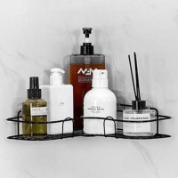 ราคา มีกาวแถม ชั้นวางของในห้องน้ำ ชั้นวางของติดผนัง ชั้นวางติดผนัง แบบยึดติดผนัง ที่วางของติดผนัง สีขาว สีดำ แบบไม่ต้องเจาะผนัง (21204958260)