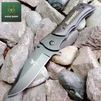 ราคา Browning บราวนิ่ง พับเล็ก ใบดำ ด้ามไม้ดำ เลเซอร์โลโก้รูปหัวกวางที่กลางใบ ใบ 2 8 นิ้ว ด้ามไม้แท้สลักแบรนด์ Browning ระบบล็อค Liner Lock เจาะรูร้อยเชือกที่ด้ามจับ มีดพับเดินป่า ทำครัว พกใช้งาน ดีไซน์สวย