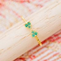 ราคา พร้อมส่ง แหวนพลอยแท้ สีเขียวมรกต ทองคำแท้9K ทอง37 5 9KAR48 (19024451532)