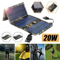 ราคา แผงโซลาร์เซลล์พับได้ขนาด20W แผงโซล่าเซลล์ขนาดเล็กกันน้ำได้แบบพกพายืดหยุ่นได้แผงโซล่าเซลล์สำหรับชาร์จแบตเตอรี่โทรศัพท์มือ แผงโซลาร์แบบพับได้ 200W 300W แผงโซล่าเซลล์แบบพกพาพับได้ USB สองช่องใช้กลางแจ้งพ