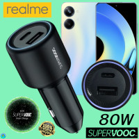 ราคา ที่ชาร์จ ในรถยนต์ Realme Oppo Car Charger 80W Max Super Vooc Duo Usb C Usb A การชาร์จเร็วแบบพิเศษ เรียลมี 10 Pro (20677289899)