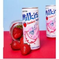 ราคา Lotte Milkis เครื่องดื่มโซดานมและโซดากลิ่นสตรอเบอร์รี่ (20845204002)