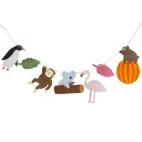 ราคา ZHUJI เด็กเล็กเด็กผู้หญิงแมวเครื่องประดับ DIY โรงเรียนอนุบาลมือในห้องเครื่องประดับเครื่องประดับแบบแขวนกระดาษแบนเนอร์ธงกระดาษธงประดับวันเกิด (20919462882)