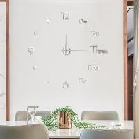 ราคา สำหรับห้องนั่งเล่นนาฬิกาแบ็คดรอปเป่าลม LED อะคริลิค DIY ที่สร้างสรรค์ ตัวเลข3D กระจกสำหรับตกแต่งชุดนาฬิกาติดผนังแบบไม่มีกรอบสำหรับสำนักงานห้องนอนห้องนั่งเล่นในบ้าน (20814652325)