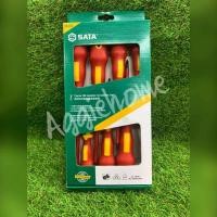 ราคา SATA ชุดไขควงหุ้มฉนวน รุ่น 09303 ชุด 7 ตัว ไขควงชุด ไขควง เครื่องมือช่าง ผลอตจากวัสดุอย่างดี แข็งแรง ทนทาน (20303782456)