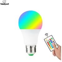 ราคา Studyset IN stock 110v 220v E27 Led Bulb 3w 5w 10w 15w RGB Variable Colors RGBW Led Light With Ir Remote Control Memory Mode Home Decoration (20070723906)