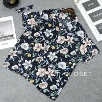 ราคา เสื้อฮาวาย lll Freesize lll IT019 1 เสื้อแขนสั้น ปกฮาวาย ลายดอกเดซี่ รุ่นคลาสสิค ฮิตตลอดกาล เนื้อผ้าไหมอิตาลีอย่างดี (18541524517)