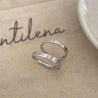 ราคา Tianyin แหวนเงินสเตอร์ลิง S925แหวนเงินสเตอร์ลิงสไตล์คู่รักแหวนคู่เรียบฝรั่งเศส ฉันชอบตัวอักษรของคุณ (19998075993)