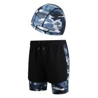 ราคา FRLO กางเกงว่ายน้ำชาย M 5XL กางเกงกีฬาขาสั้นผู้ชาย กางเกงมีซับเลคกิ้ง Doubel Layer ชุดว่ายน้ำ 50 160KG wearable รุ่นQ21008 1 (19456996735)