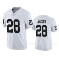 ราคา ﺴ NFL Football Jersey Raiders 28 Gray Raiders Josh Jacobs Jersey (19349326460)