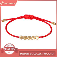 ราคา หญิงนักรบทิเบตถักลูกปัดทองแดงถักกำไลสร้อยข้อมือเชือกโชคดีเครื่องประดับคู่ (20223303546)