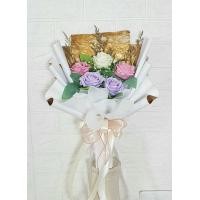 ราคา ช่อดอกไม้พลาสติก แซมด้วยดอกไม้แห้ง แสดงความยินดี วาเลนไทน์ ปัจฉิม รับปริญญา มอบรางวัล ของขวัญว ช่อเล็กน่ารักๆ กำลังดี (17701502586)