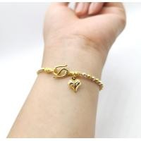 ราคา กำไลข้อมือ 18k สร้อยข้อมือสองกษัตริย์ สร้อยข้อมือสแตนเลส ห้อยรูปหัวใจ สร้อยข้อมือสองกษัตริย์พร้อมจี้หัวใจ สองกษัตริย์ (18687667149)