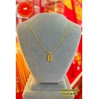 ราคา สร้อยคอเงินเเท้พร้อมจี้ ทองเเท้99 99 หนัก 0 16 กรัม (12797005702)