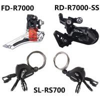 ราคา SHIMANO 105 RS700 R7000 Groupset 2x11 Speed Road Bike RS700 Shifter Flatbar Shift Lever R7000 Front Derailleur Braze on 31 8 mm 34 9mm Clamp on Rear Derailleur SS GS 11 Speed Bicycle Accessories store