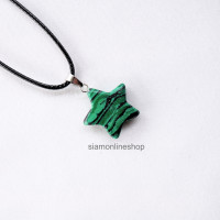 ราคา STONE PENDANT STAR สร้อยคอ ประดับจี้หินนำโชค รูปดาว เลือกหินได้ หินแท้ by siamonlineshop (18853870359)