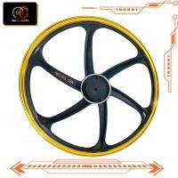 ราคา ล้อแม็ก Wave 110i V2 ชุดล้อ ล้อแต่ง W110i ล้อแม็กขอบ17 ใส่ W 125i วาฬ พร้อมลูกปืนล้อ ไซส์ 1 4 17 ทอง แดง ดำ ขาว สีดำทอง สีดำเงิน สีดำฟ้า (17822154640)