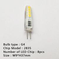 ราคา 1ชิ้นหลอดไฟ LED สปอตไลท์ SMD2835โคมไฟ LED 1W 3W 5W G4หลอดไฟ AC 220V ACDC 12V ใช้แทนหลอดฮาโลเจน20W 30W (19351988272)