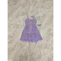 ราคา เดรสสั้นสายเดี่ยวแต่งลายลูกไม้สีม่วงพาสเทล (20316399014)