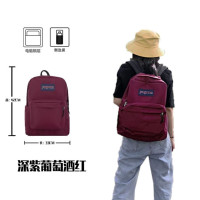 ราคา NQB665เคาน์เตอร์ของแท้ JanSport Jasper คลาสสิกสีทึบกระเป๋าเป้สะพายหลังผู้ชายและผู้หญิงที่มีกระเป๋านักเรียนเดียวกันกระเป๋าคอมพิวเตอร์ (16107325898)