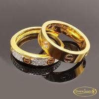ราคา Inspire Jewelry แหวนหัวน็อต คู่รัก รุ่นนิยม ได้2 วง แหวนประดับเพชรCZ งานจิวเวลลี่ ตัวเรือนหุ้มทอง 24K แบบเกลี้ยง และแบบเพชร ปรับขนาดได้ 1 วง (14928548357)